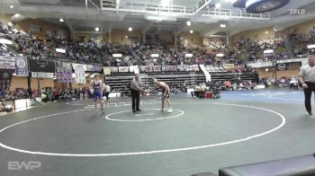150 lbs Semifinal - Jace Grizzle, Lyons HS vs Noah Nickelson, Hoxie HS