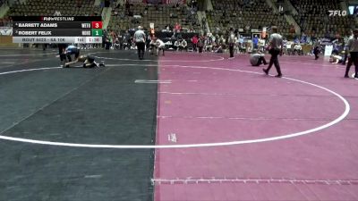 6A 106 lbs 3rd Place Match - Robert Felix, Northridge High School vs Barrett Adams, Wetumpka