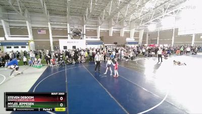 68 lbs Quarterfinal - Myles Jeppesen, Sanderson Northside vs Steven Deboom, Wasatch Wrestling Club