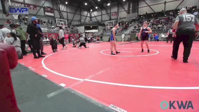 125-135 lbs Rr Rnd 3 - Aubrey Gomez, Tulsa Blue T Panthers vs Kaisley Taber, Hennessey Takedown Club