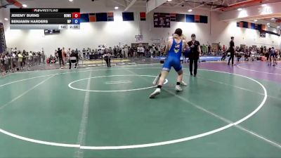 157 lbs Cons. Round 1 - Benjamin Harders, Wrestling Prep vs Jeremy Burns, Bath County Wrestling Club