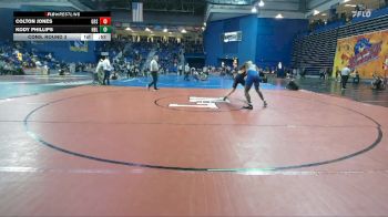 190 lbs Cons. Round 3 - Colton Jones, Grassfield vs Kody Phillips, North Burlington