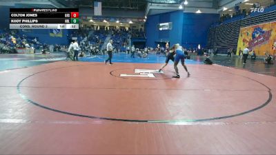 190 lbs Cons. Round 3 - Colton Jones, Grassfield vs Kody Phillips, North Burlington