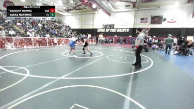 145 lbs 1st Place Match - Azaleah Bernal, Downey vs Alexa Martinez, Fillmore