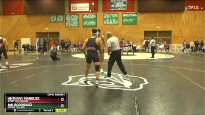 157 lbs Cons. Round 1 - Ian Rodriguez, Cuesta College vs Anthony Marquez, Santa Ana College