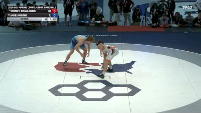 157 lbs Semis - Tommy Rowlands, Ohio vs Jake Austin, Florida