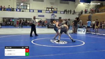 132 lbs Consi Of 8 #2 - Jacob Dease, Warrior Wrestling vs Caleb Jones, Woodland