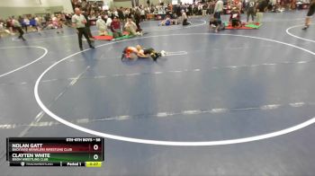 58 lbs Champ. Round 2 - Nolan Gatt, Backyard Brawlers Wrestling Club vs Clayten White, Bison Wrestling Club