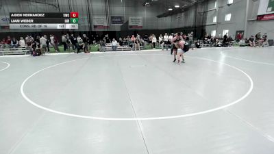 157 lbs Cons. Rd Of 16 - Aiden Hernandez, Team Idaho Wrestling Club vs Liam Weber, Immortal Athletics WC