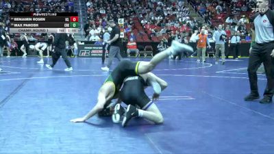 3A-120 lbs Champ. Round 1 - Max Panosh, Cedar Rapids Kennedy vs Benjamin Rosen, Iowa City, Liberty