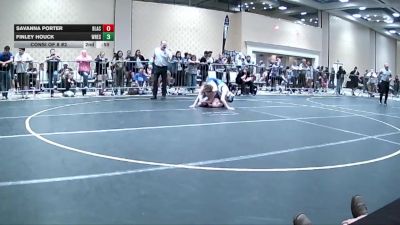 123 lbs Consi Of 8 #2 - Emma Jampolsky, East Valley WC vs Finley Houck, Wrestling Rhinos (WA)