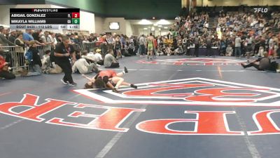 112 lbs Round Of 16 - Abigail Gonzalez, FL vs Mikayla Williams, GA