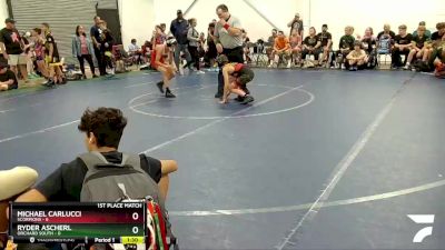 76 lbs Finals (2 Team) - Michael Carlucci, Scorpions vs Ryder Ascherl, Orchard South