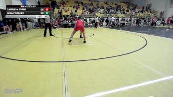 106 lbs Quarterfinal - Cameron Evans, Grove vs Luca Forshee, Vinita JH