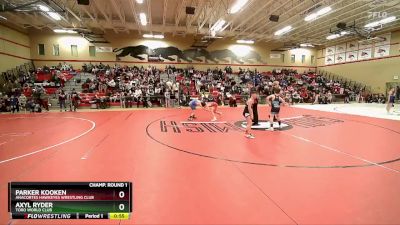 96 lbs Champ. Round 1 - Axyl Ryder, Toro World Club vs Parker Kooken, Anacortes Hawkeyes Wrestling Club