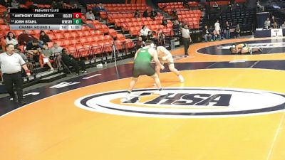 2A 285 lbs Champ. Round 1 - Anthony Sebastian, Elmhurst (IC Catholic) vs Josh Stahl, Geneseo