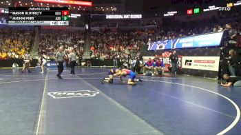 2A-126 lbs Champ. Round 1 - Mason Glotfelty, Decorah vs Jaxson Port, Alburnett
