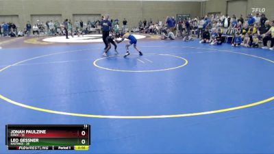 80 lbs Semis (4 Team) - Leo Gessner, Hastings vs Jonah Paulzine, F/MCC