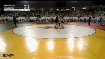 175 lbs Consi Of 16 #1 - Hayley Villar, Ponca City LadyCat Wrestling vs Kallie Baker, Broken Bow