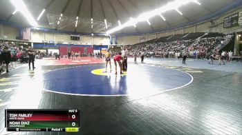 B 138 lbs Champ. Round 1 - Tom Farley, White Swan vs Noah Diaz, Goldendale