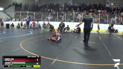 82 lbs Cons. Semi - Aden Lee, Fenton WC vs Henry Rosengarten, Ida Elite WC