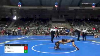 70 lbs Semifinal - Brody Villa, Pomona Elite vs Tyler Conzo, East Coast Bandits