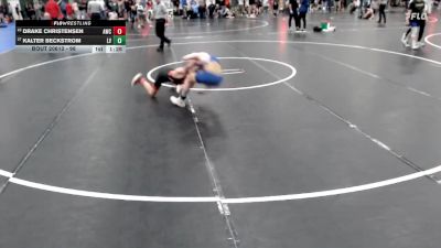 98 lbs Champ. Round 2 - Drake Christensen, Amherst Wrestling Club vs Kalter Beckstrom, Logan View