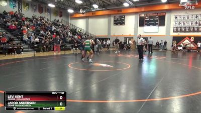 165 lbs Semifinal - Jarod Anderson, Cedar Rapids Kennedy vs Levi Kent, Prairie, Cedar Rapids