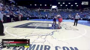 235 lbs Quarterfinal - Hailey Conley, Olathe North vs Tristyn Johnson, Topeka West