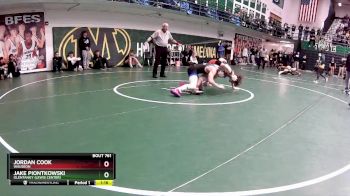 144 lbs Semifinal - Jake Piontkowski, Olentangy (Lewis Center) vs Jordan Cook, Wauseon