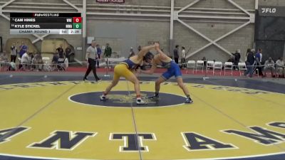 174 lbs Champ. Round 1 - Cam Hines, Western New England vs Kyle Stickel, Maine Maritme Academy