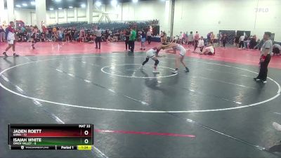 126 lbs Round 1 (10 Team) - Isaiah White, Owen Valley vs Jaden Roett, AAWA