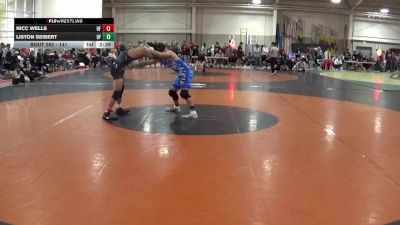 141 lbs Champ. Round 2 - Liston Seibert, Unattached vs Nicc Wells, Unattached
