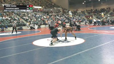 4A 165 lbs Quarterfinal - Augustus Smith, CAC vs Abdel Gaona, DOVER HIGH SCHOOL