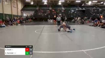 120 lbs Prelims - Caleb Coyle, Millard South vs Elija Rummel, Wahoo High School