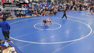 120 lbs Semifinal - Gianna Atkinson, Clarence vs Remington Marshall, Groton
