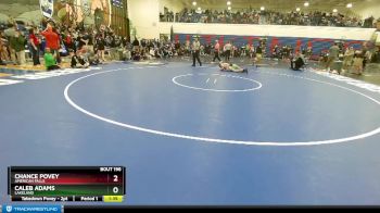 98 lbs Quarterfinal - Caleb Adams, Lakeland vs Chance Povey, American Falls