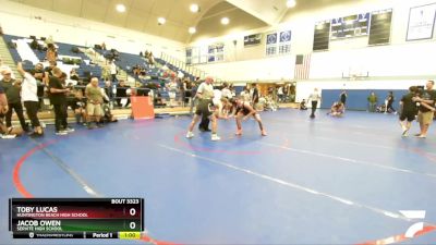 150 lbs Cons. Round 7 - Toby Lucas, Huntington Beach High School vs Jacob Owen, Servite High School