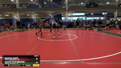 130 lbs Round 2 (16 Team) - Donte`vyus Briscoe, Indiana Outlaws vs Kayson White, Spatola Wrestling