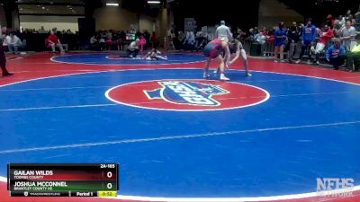 2A-165 lbs Cons. Round 2 - Joshua McConnel, Brantley County HS vs Gailan Wilds, Toombs County