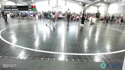 88-95 lbs Semifinal - Chevy LamHo, Wagoner Takedown Club vs Liliana Mendez, North Desoto Wrestling Academy