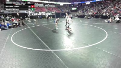 D3-150 lbs Champ. Round 1 - Mathias Kaiser, Stratford vs Max Peterson, Lena