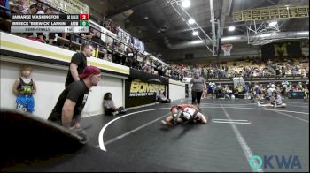 80 lbs Semifinal - Jamaree Washington, Del City Little League Wrestling vs Brueck "Brewick" Larkin, ARDMORE TAKEDOWN CLUB
