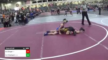 78 lbs Consi Of 8 #2 - Brice Clinger, Top Fuelers Wrestling vs Nathan Pritchard, Nevada Elite