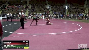 5A 132 lbs Quarterfinal - Nick Sykes, Shelby County vs William Gaines, John Carroll Catholic HS