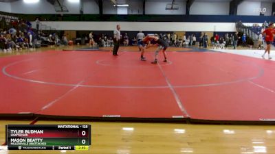 125 lbs Cons. Round 3 - Mason Beatty, Millersville Unattached vs Tyler Budman, Unattached