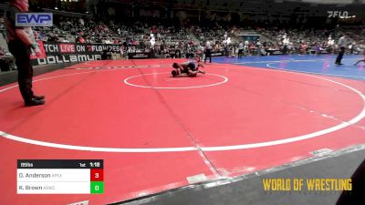 85 lbs Round Of 16 - Damon Anderson, Apex vs Kaedrick Brown, American Dream Wrestling Club