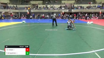 85 lbs Round 4 - Owen Czepa, New Prague vs Tate Kirkpatrick, Grynd Wrestling