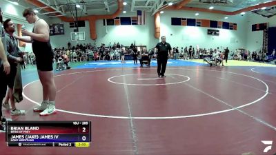 285 lbs Semifinal - Brian Bland, Birds Of Prey vs James (Jake) James IV, Noke Wrestling