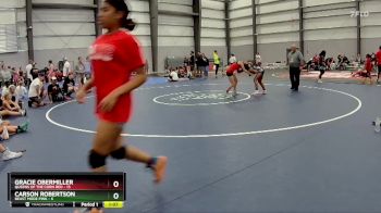 95 lbs Finals (8 Team) - Gracie Obermiller, Queens Of The Corn Red vs Carson Robertson, Beast Mode Pink